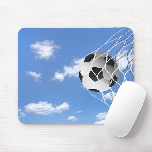 voetbal in netto muismat (Met muis)