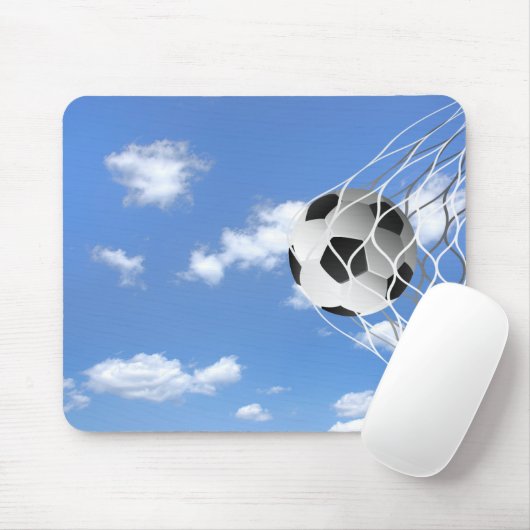 voetbal in netto muismat (Met muis)