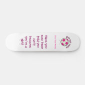voetbal in roze skateboard (Horizontaal)