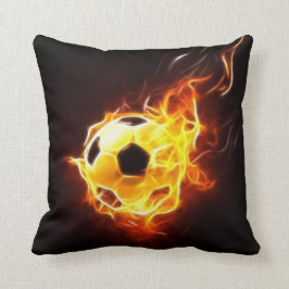Voetbal in vlammen kussen