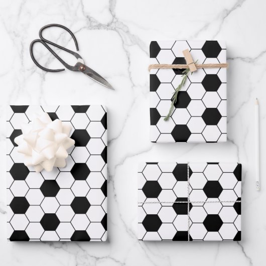 voetbal inpakpapier vel (Voorkant)