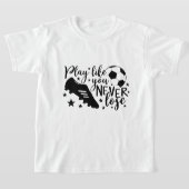 voetbal inspirerend woordsporten t-shirt (Laagn)