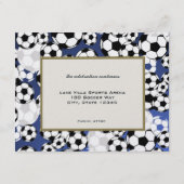 Voetbal Invitational Bar Mitswa Informatiekaartje (Achterkant)