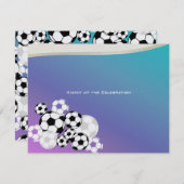 Voetbal Invitational Bar Mitswa Kaart (Voorkant / Achterkant)