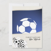 Voetbal Invitational Bar Mitswa Kaart (Voorkant)