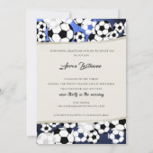 Voetbal Invitational Bar Mitswa Kaart (Achterkant)