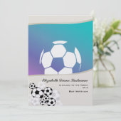 Voetbal Invitational Mitswa Kaart (Staand voorkant)
