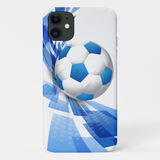 Voetbal iPhone 11 Hoesje (Achterkant)