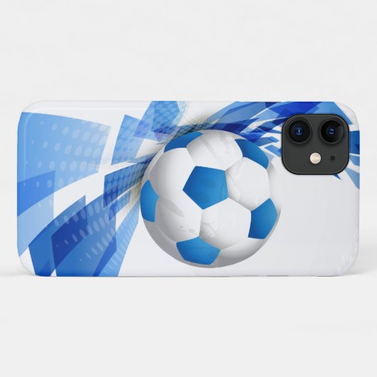 Voetbal iPhone 11 Hoesje (Achterkant (horizontaal))
