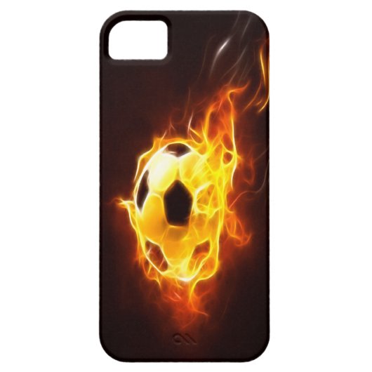 Voetbal iPhone 5 Hoesje negeren (Achterkant)