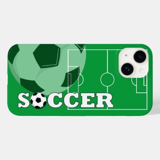 Voetbal iPhone Case (Achterkant (horizontaal))