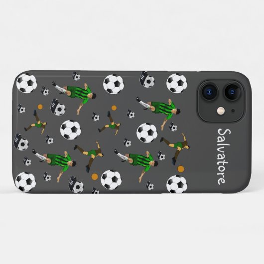 Voetbal iPhone Case (Achterkant (horizontaal))