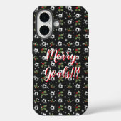 Voetbal iPhone case Kerst Voetbal iPhone case (Achterkant)
