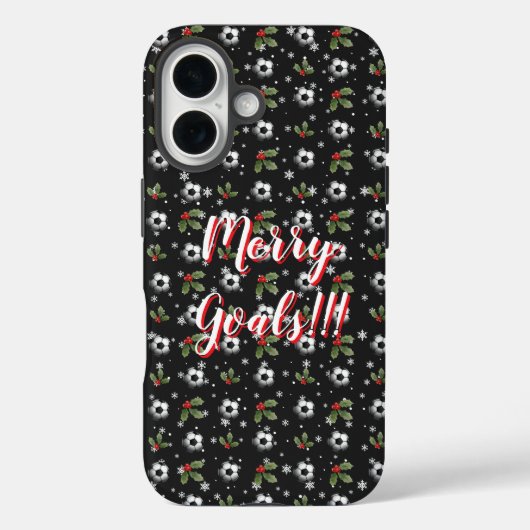 Voetbal iPhone case Kerst Voetbal iPhone case (Achterkant)