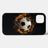 Voetbal iPhone Case - Magnetische Stoere Hoesjes B (Achterkant (horizontaal))