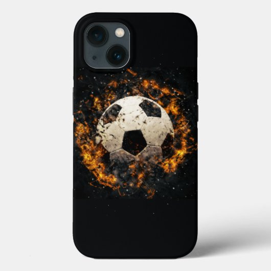 Voetbal iPhone Case - Magnetische Stoere Hoesjes B (Achterkant)