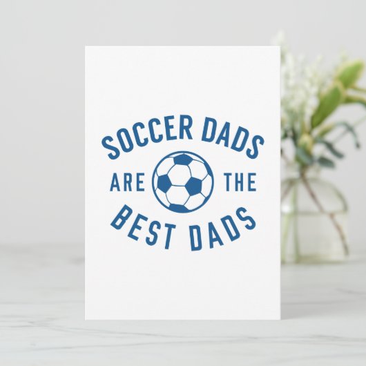 Voetbal is de beste Dads Bedankkaart (Staand voorkant)