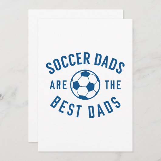 Voetbal is de beste Dads Bedankkaart (Voorkant / Achterkant)