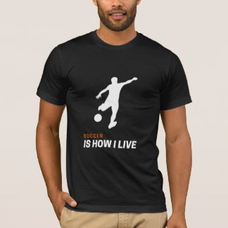 Voetbal is hoe ik leef T-shirt voor voetballiefheb