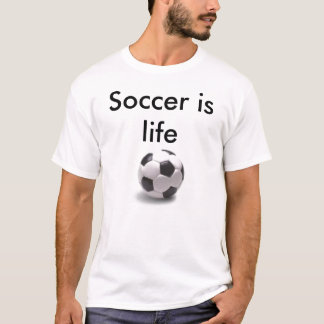 Voetbal is leven t-shirt