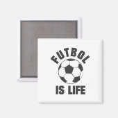 Voetbal Is Leven - Voetbal Kleding  Magneet (Voorkant / Achterkant)