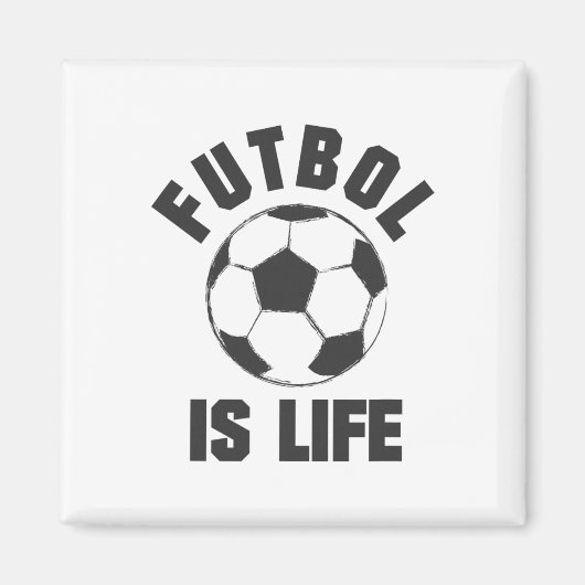 Voetbal Is Leven - Voetbal Kleding  Magneet (Voorkant)