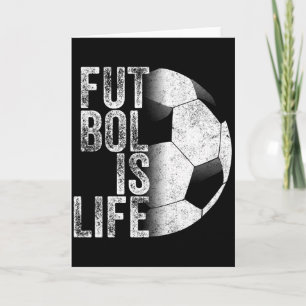 Voetbal Is Leven Voetbal Team Bal Fans Liefhebbers Kaart