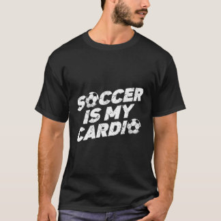 Voetbal is mijn cardio Football speler sportvoetba T-shirt