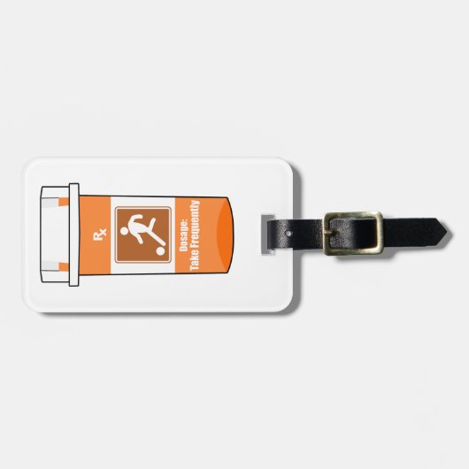 Voetbal is mijn drug bagagelabel (Voorkant horizontaal)