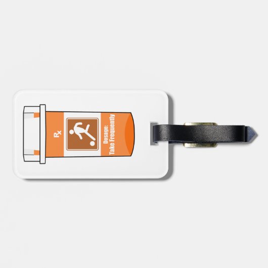 Voetbal is mijn drug bagagelabel (Achterkant horizontaal)