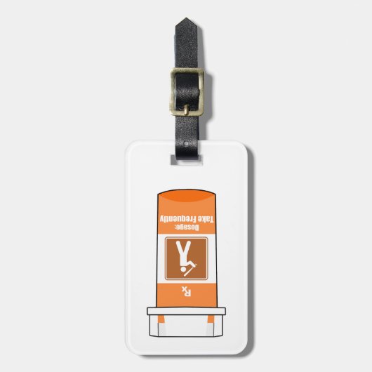 Voetbal is mijn drug bagagelabel (Voorkant verticaal)