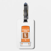 Voetbal is mijn drug bagagelabel (Achterkant verticaal)