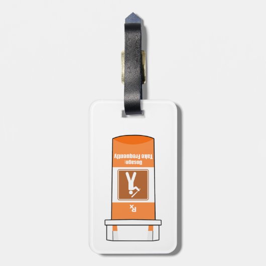 Voetbal is mijn drug bagagelabel (Achterkant verticaal)