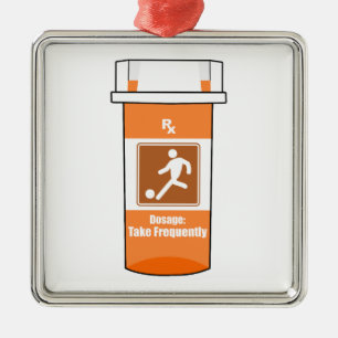 Voetbal Is Mijn Drug Metalen Ornament