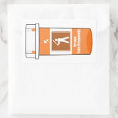 Voetbal is mijn drug rechthoekige sticker (Tas)