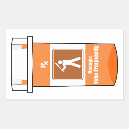 Voetbal is mijn drug rechthoekige sticker (Voorkant)