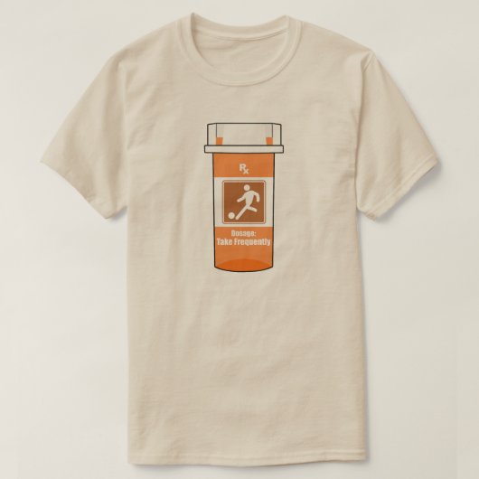 Voetbal is mijn drug t-shirt (Design voorkant)