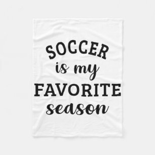 Voetbal Is Mijn Favoriete Seizoen Voetbal Liefhebb Fleece Deken