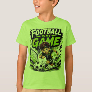 Voetbal Is Mijn Game Cute Kawaii Kids Sport Ontw T-shirt