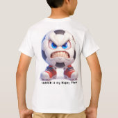Voetbal is mijn Happy Place Afbeelding T-shirt (Achterkant)