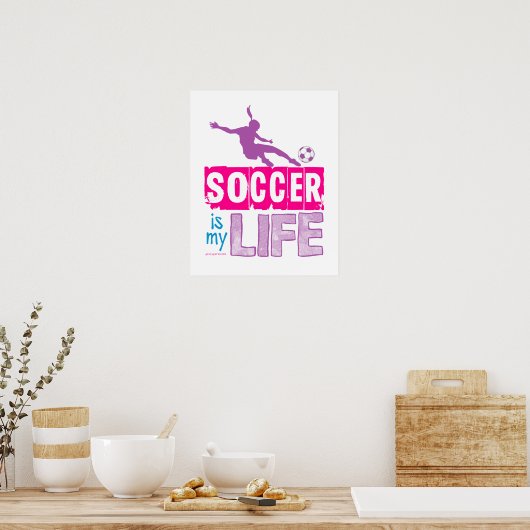 Voetbal is mijn leven poster (Keuken)