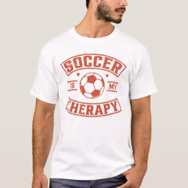 Voetbal is mijn therapie t-shirt
