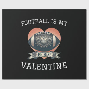 Voetbal is mijn Valentijn Cadeaupapier