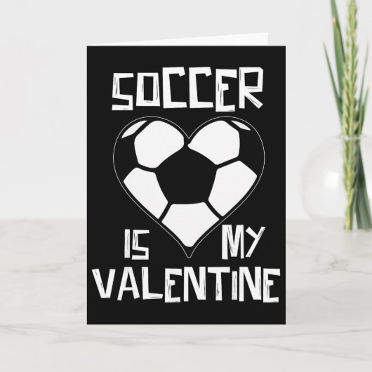 Voetbal Is Mijn Valentijn Kaart (Voorkant)