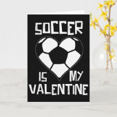 Voetbal Is Mijn Valentijn Kaart (Gele Bloem)