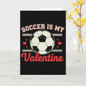 Voetbal Is Mijn Valentijn Kaart (Gele Bloem)