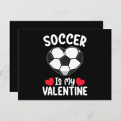 Voetbal is mijn Valentijnsdag sport Briefkaart (Voorkant / Achterkant)