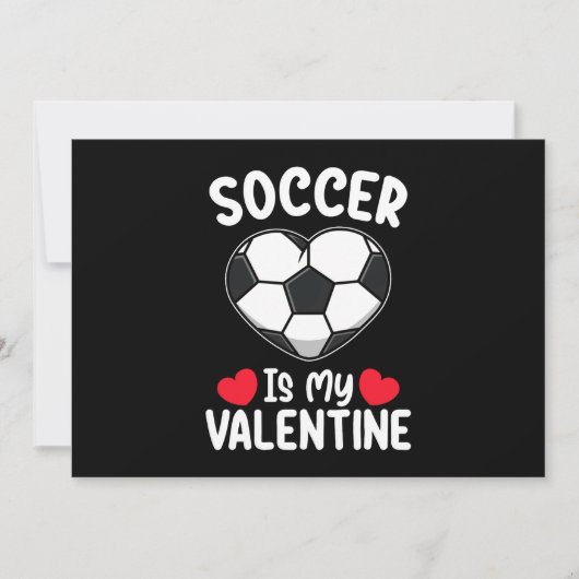 Voetbal is mijn Valentijnsdag sport Kaart (Voorkant)