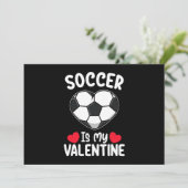 Voetbal is mijn Valentijnsdag sport Kaart (Staand voorkant)