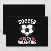 Voetbal is mijn Valentijnsdag sport Kaart (Voorkant / Achterkant)